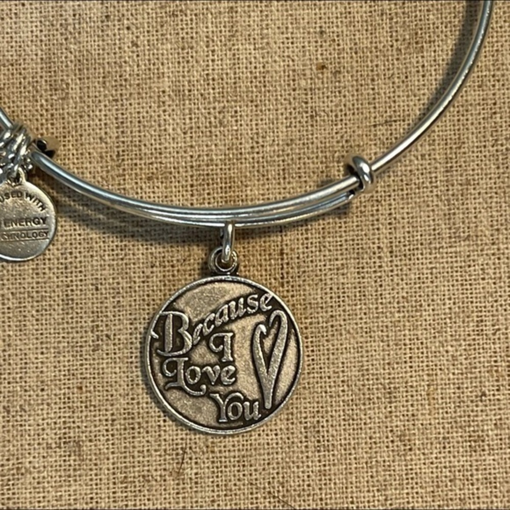ALEX & ANI Because I Love You silver charm bracelet. BOGO. Send bundle offer.
